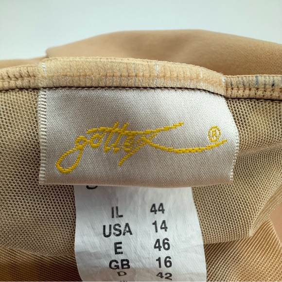 GOTTEX Brown and White Patterned One Piece Swimsuit size 14 women’s - Picture 6 of 9